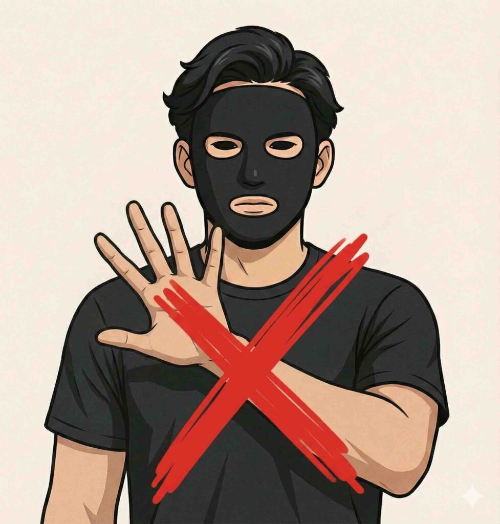 NG行動を禁止させるブラック太郎