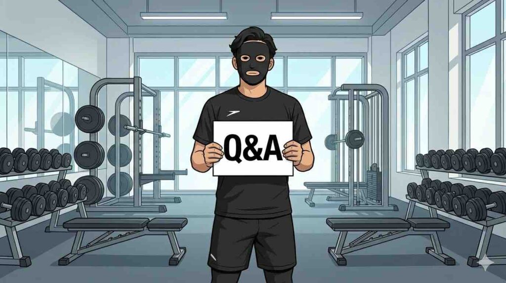 Q&Aに答えるブラック太郎