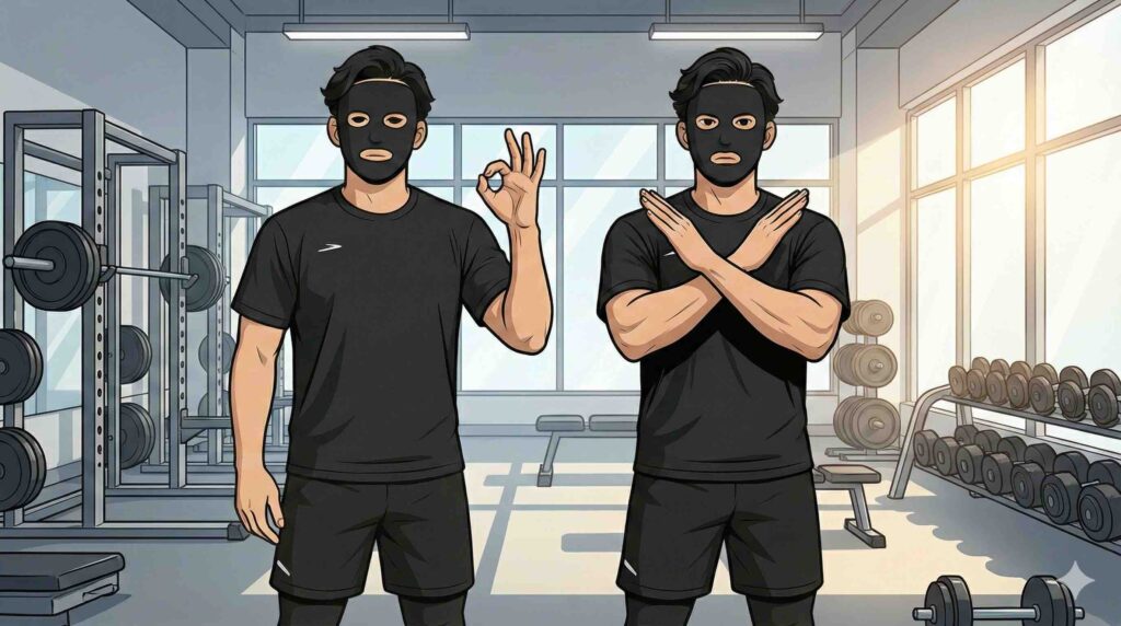 ◯か×を示すブラック太郎