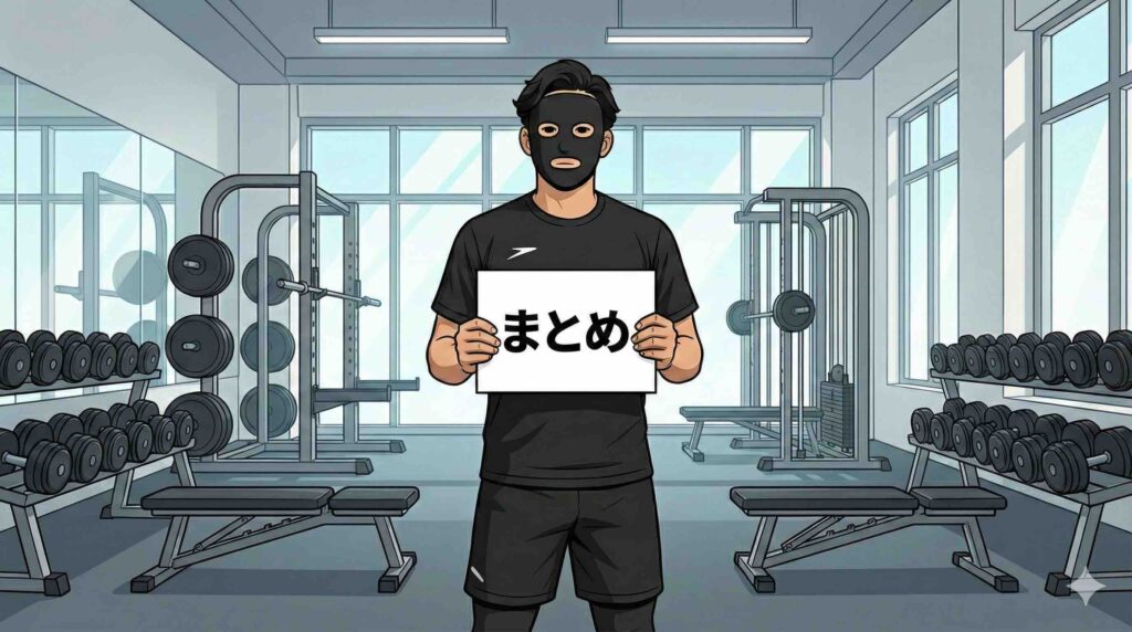 まとめを伝えるブラック太郎