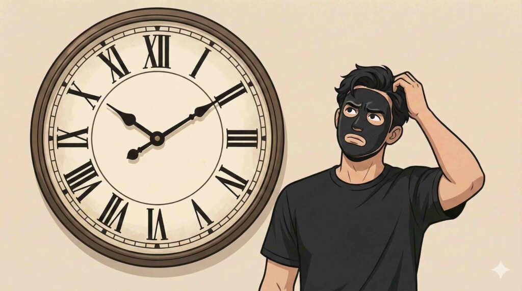 時間が気になるブラック太郎