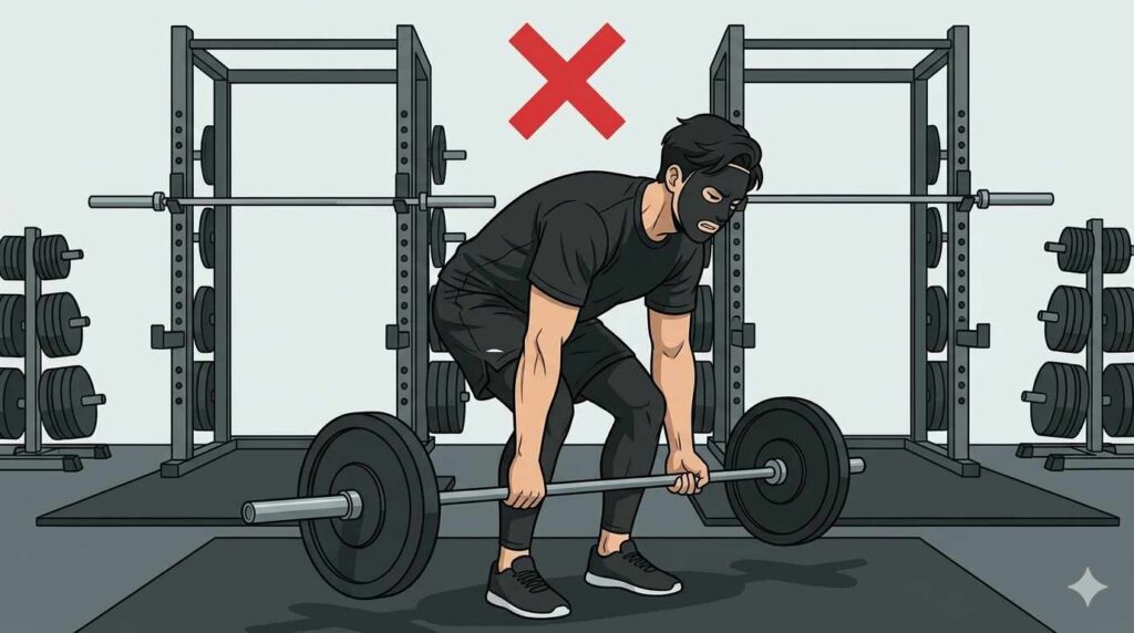 デッドリフトでこしが痛いブラック太郎