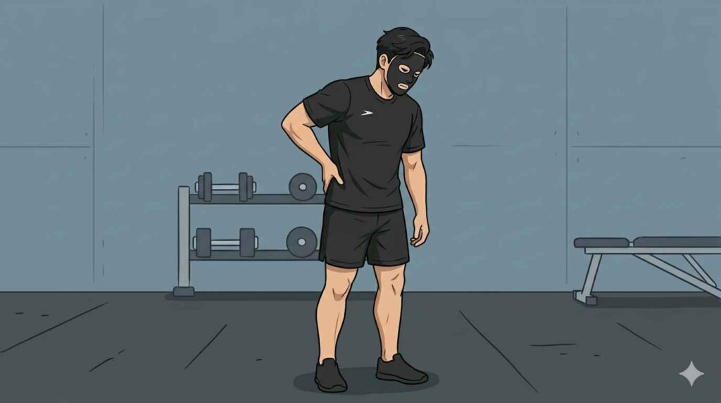 腰が痛くなるブラック太郎