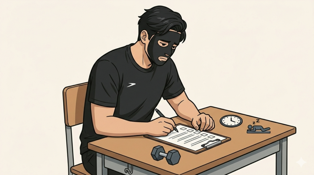 自分の腰痛がどのタイプかチェックするブラック太郎