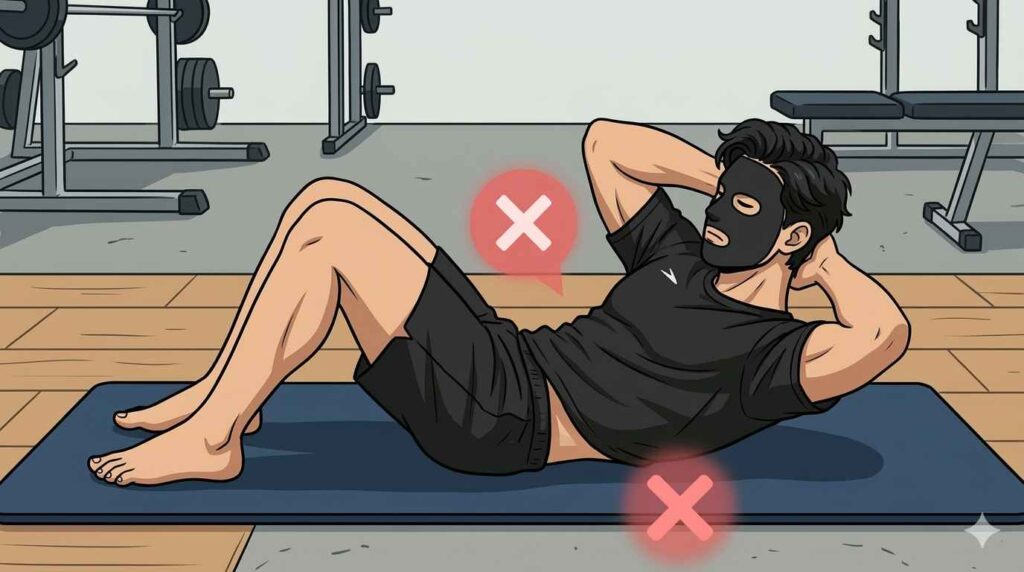 やり方の勘違いが腰痛になることを示すブラック太郎