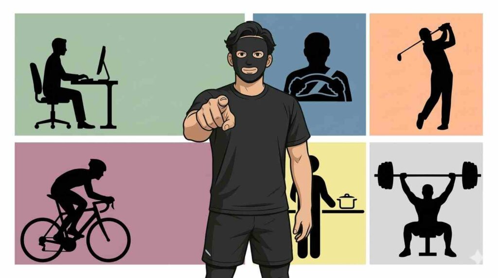 よくある原因を示すブラック太郎