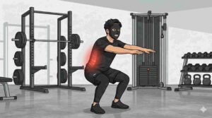 スクワットで腰痛になるブラック太郎