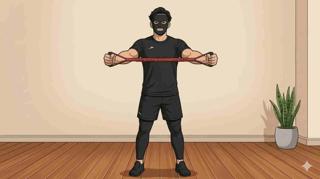 チューブを持つブラック太郎