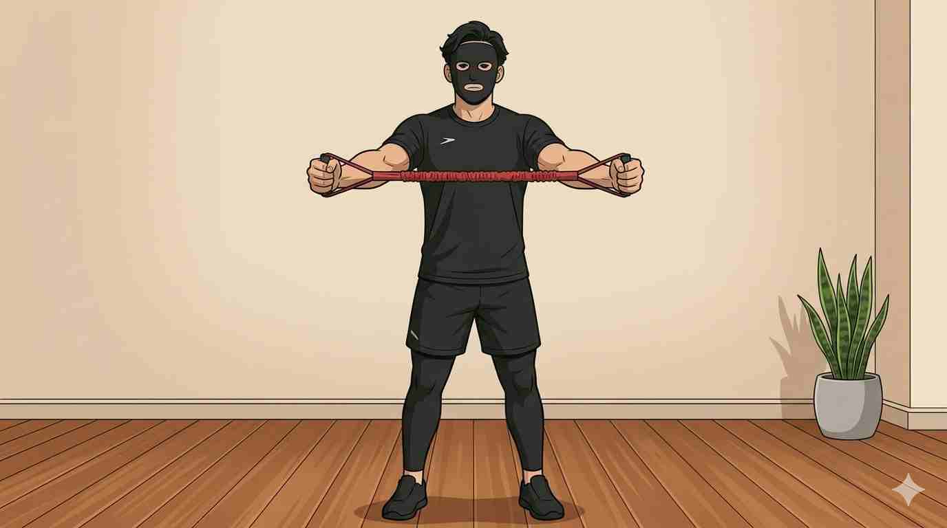 チューブを持つブラック太郎