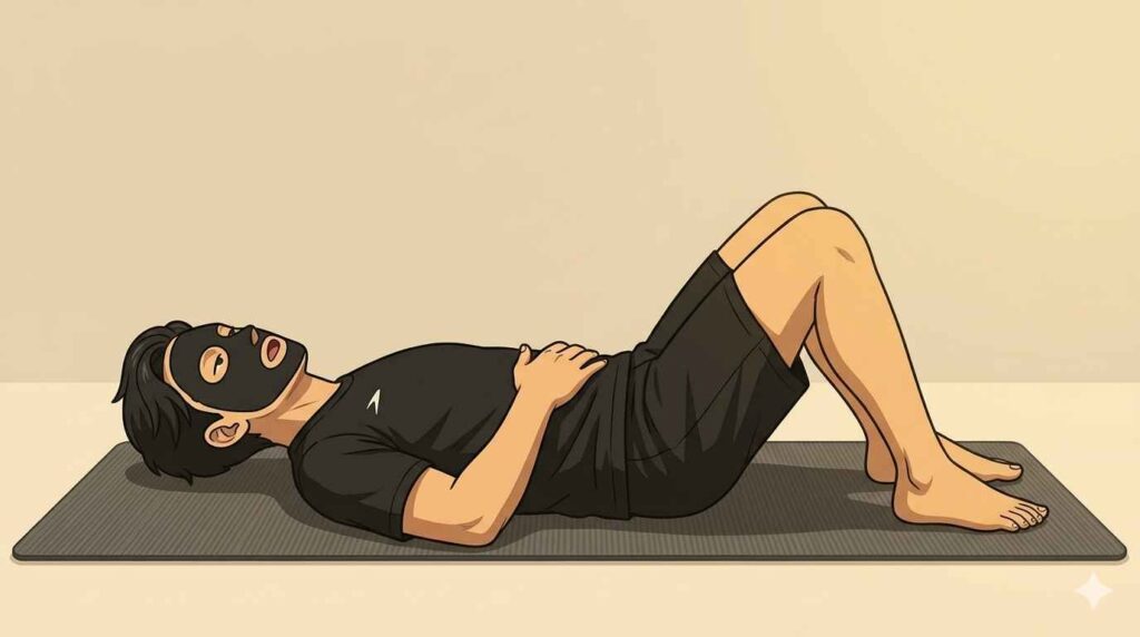 ドローインするブラック太郎