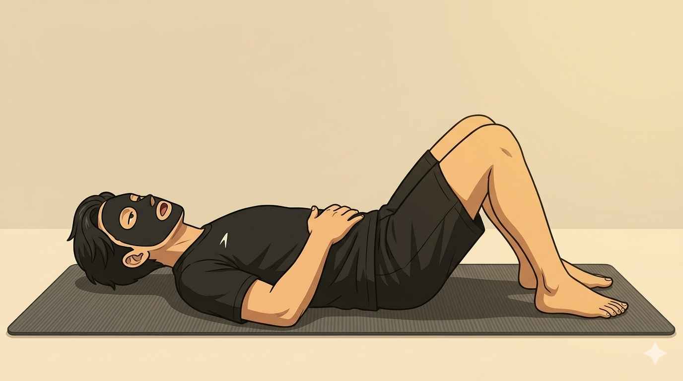 ドローインするブラック太郎