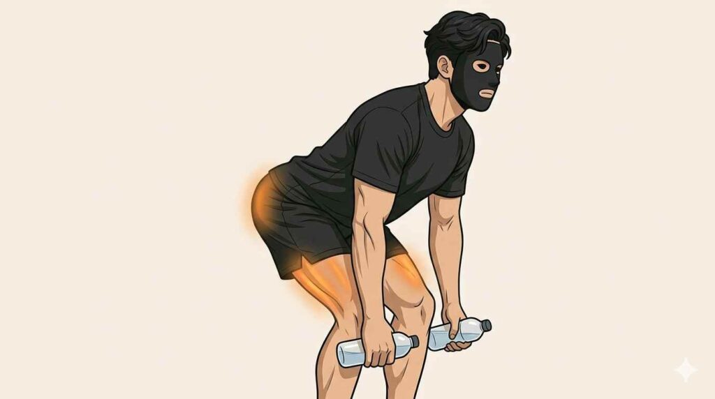 ハムストリングスを鍛えるブラック太郎