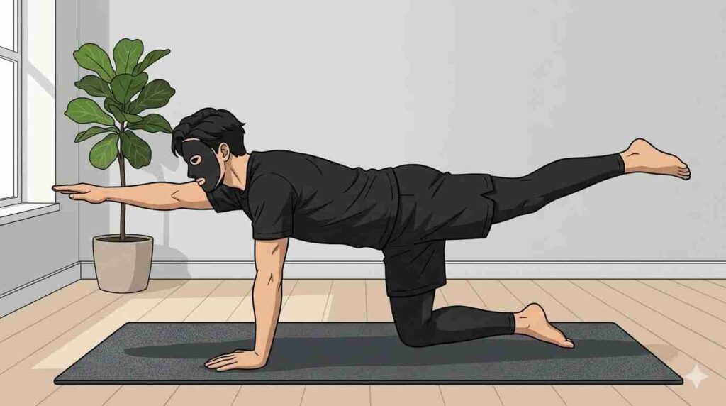 バードドックをするブラック太郎