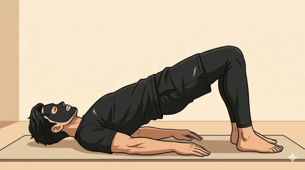 ヒップリフトの4効果を示すブラック太郎