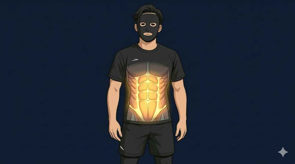 体幹の安定性を示すブラック太郎