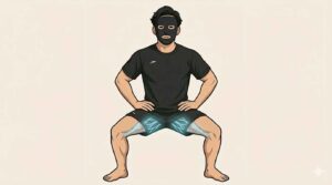 内転筋を鍛えるブラック太郎