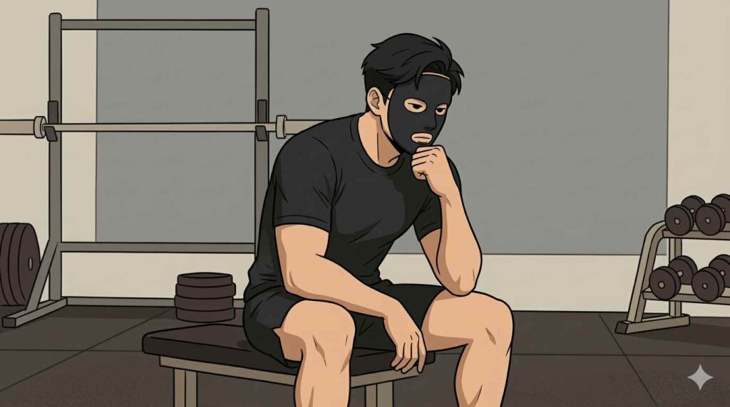 前向きに考えるブラック太郎