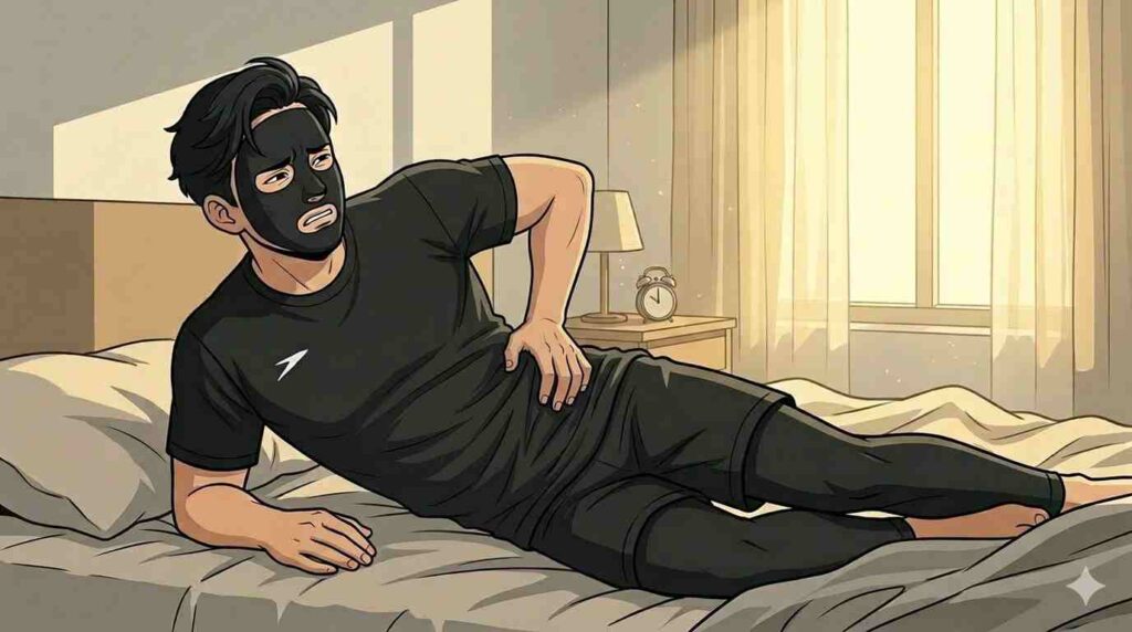 朝起きたら腰が痛いブラック太郎