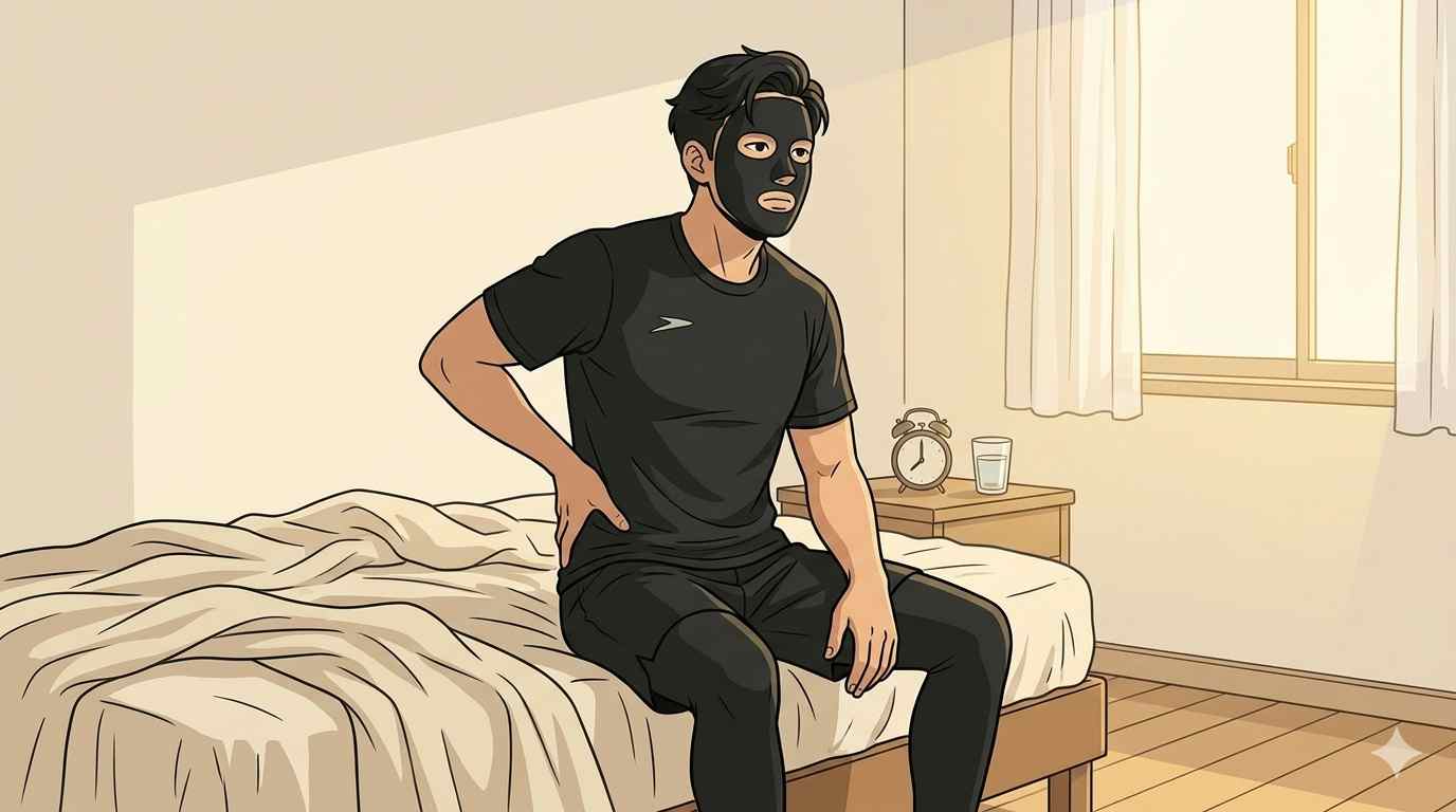 朝起きたら腰痛のブラック太郎