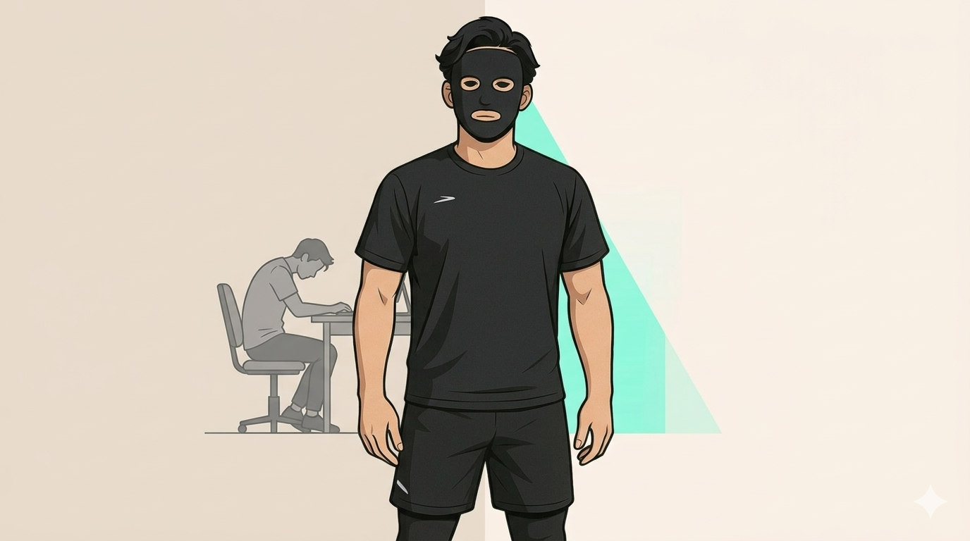 筋トレで肩こりを改善したブラック太郎