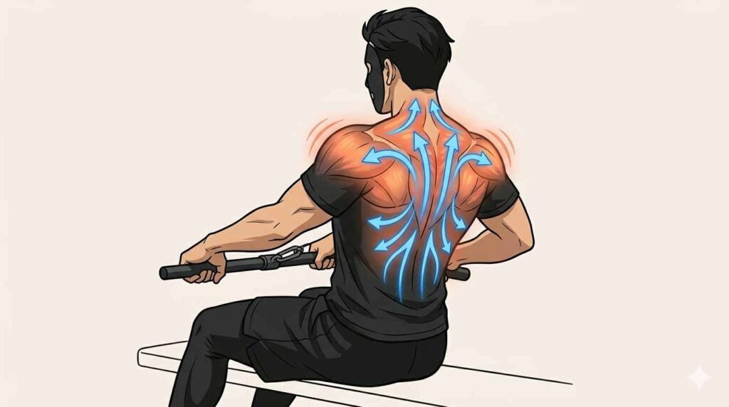 筋肉ポンプ作用を表すブラック太郎