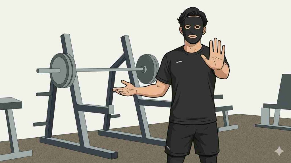 肩こり悪化時に注意が必要な筋トレ種目と対応策を示すブラック太郎
