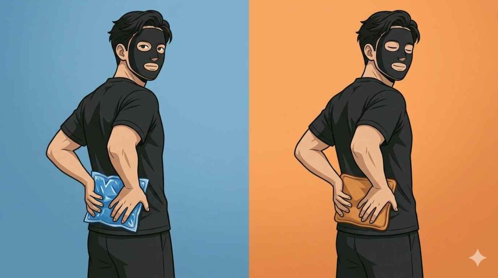 腰を冷やすブラック太郎と腰を冷やすブラック太郎