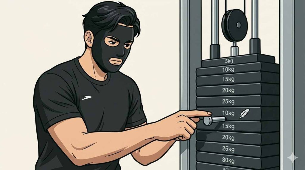 腰痛でもできるジムでの重量設定の目安を紹介するブラック太郎