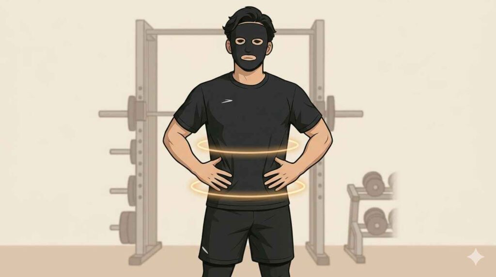 腹圧を入れるブラック太郎２