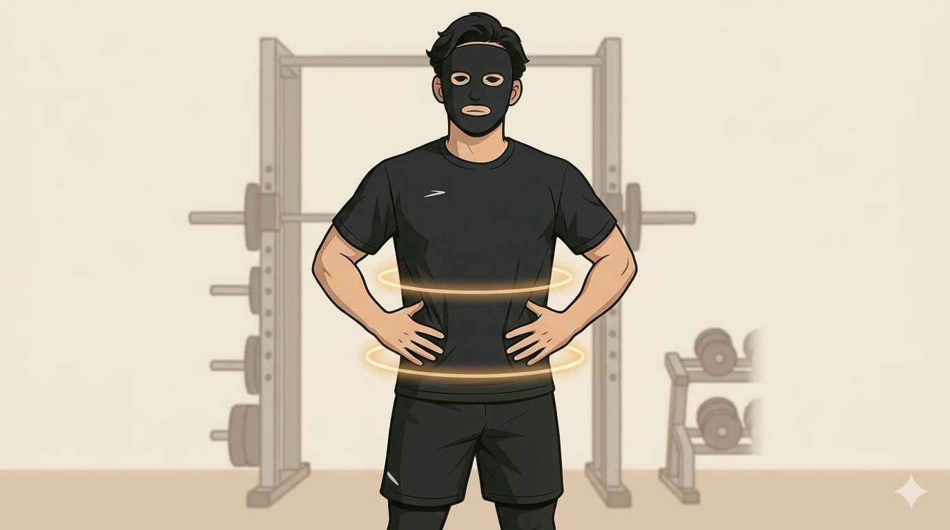 腹圧を入れるブラック太郎２