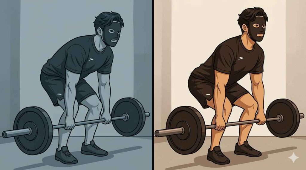 避けるべき動作を示すブラック太郎