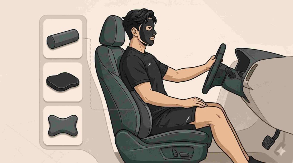 長距離の運転時の腰痛対策グッズを試すブラック太郎