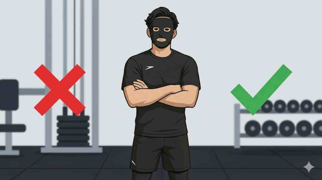 ジムの筋トレでやっていいこと悪いことを示すブラック太郎