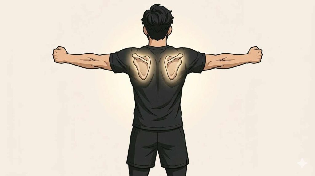 ダンベルと肩甲骨はがしを組み合わせて効果を高めたブラック太郎