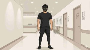 外反母趾が痛くて病院に来たブラック太郎