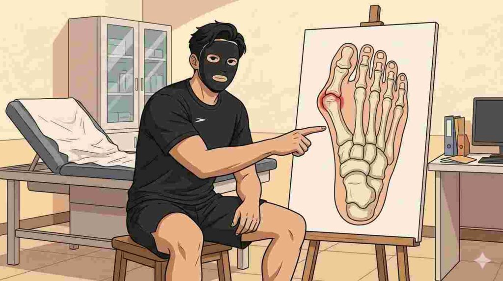 外反母趾とは何かを説明するブラック太郎