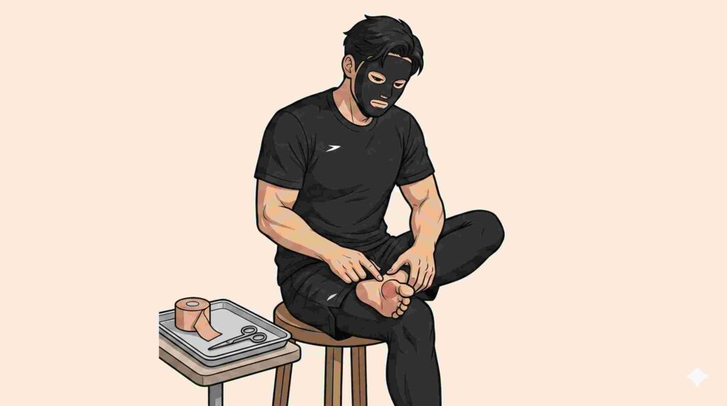 外反母趾テーピング4