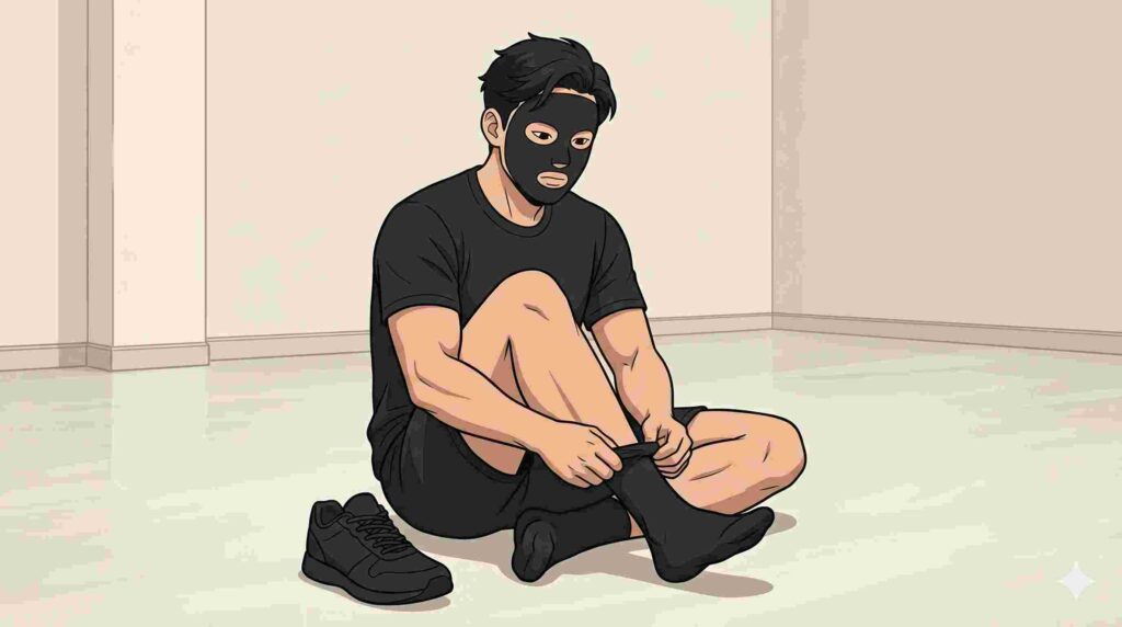 応急処置3ステップを示すブラック太郎