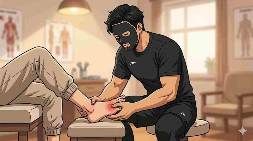 症状と痛みのタイプを確認するブラック太郎