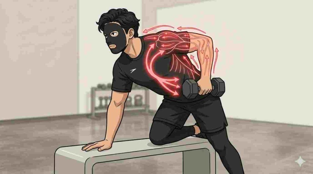 筋トレで血流が改善し肩こりがよくなるブラック太郎