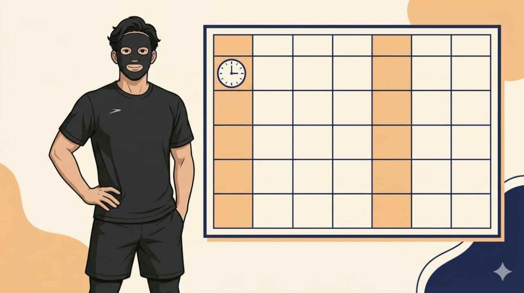 継続のための頻度・時間設計を示すブラック太郎